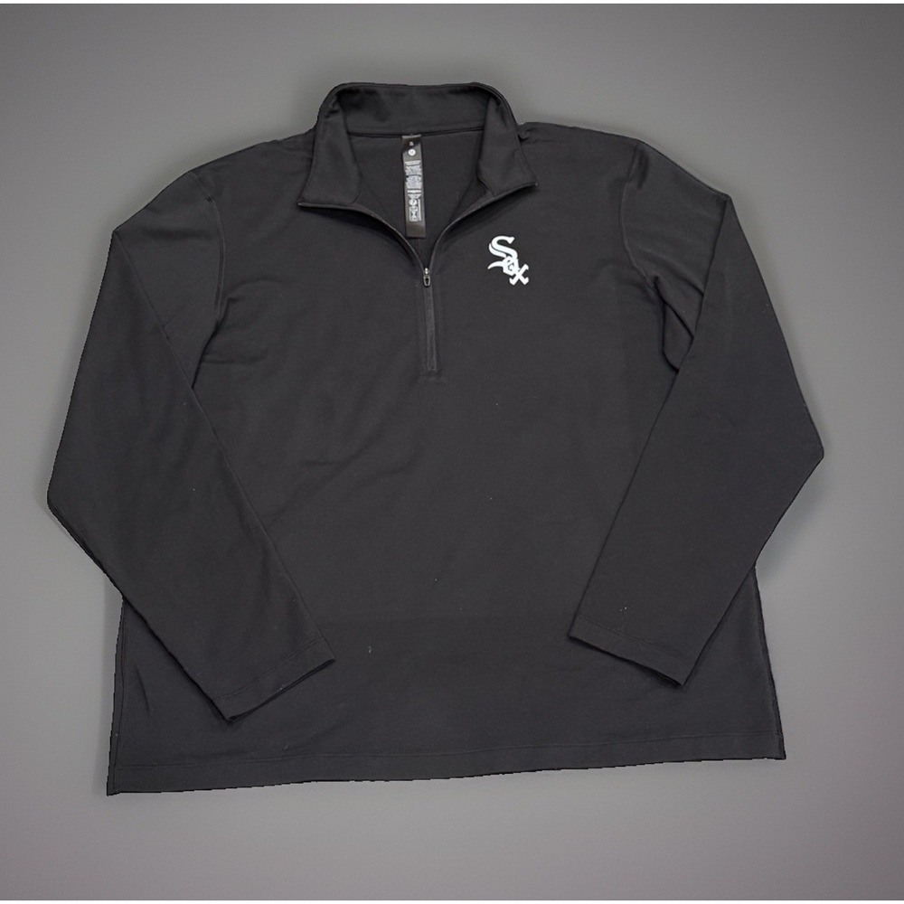 Lululemon Chicago White Sox Soft Jersey Half Zip Black Men's XL Gym Performance